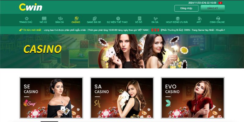 Casino trực tuyến tại nhà cái Cwin